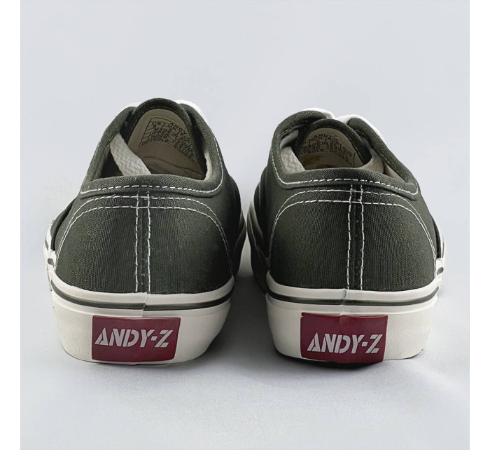 Dámské šněrovací tenisky v khaki barvě model 17112666 - ANDY-Z