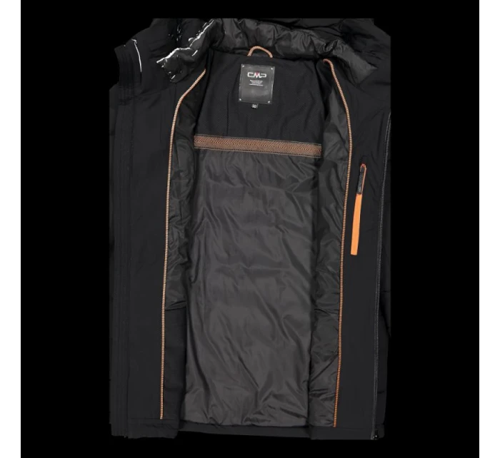 Pánská sportovní zateplená zimní bunda CMP s kapucí černá (34K0167/U901)