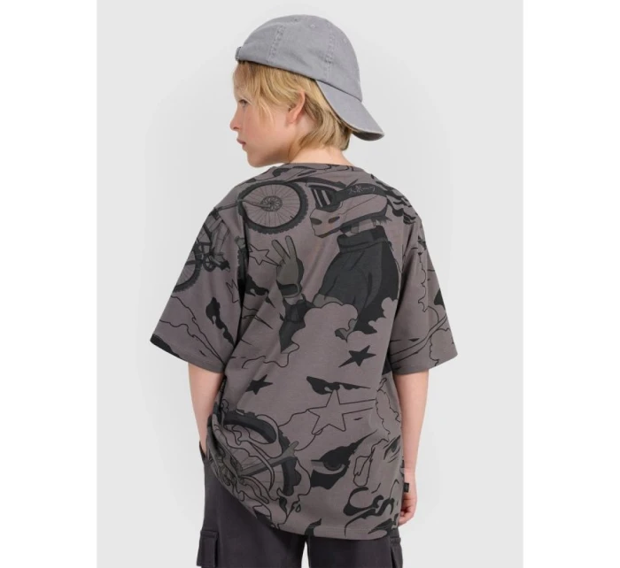 Chlapecké tričko oversize s potiskem 4F 4FJRAW25TTSHM3063-90A Chlapecké tričko oversize s potiskem 4F 4FJRAW25TTSHM3063-90A
