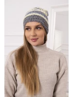 Čepice s fleecem Patrycja K254 žlutá+černá