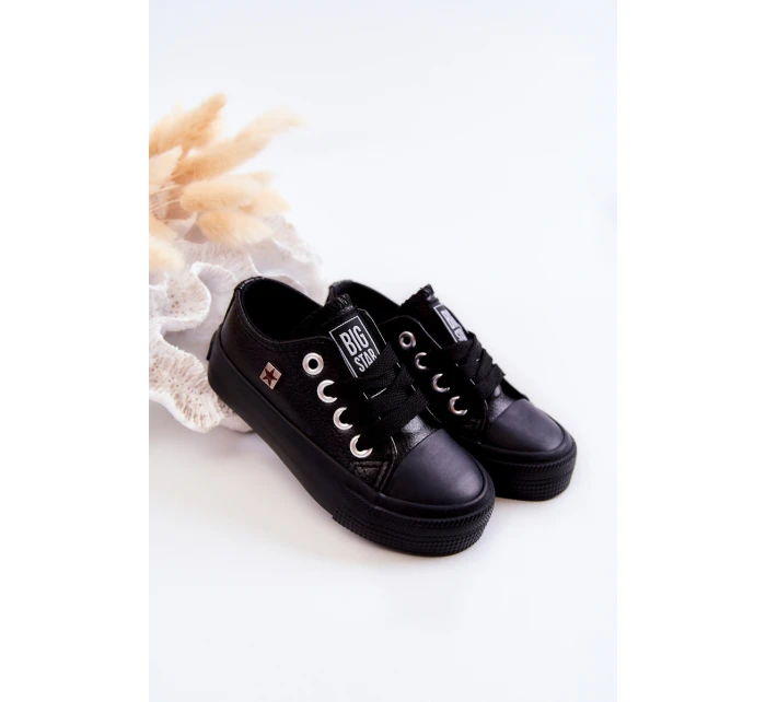Dětské Kožené Tenisky BIG STAR model 21579713 Černá - Big Star Shoes
