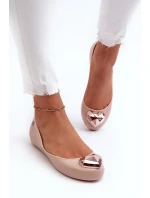 Dámské baleríny srdcem  Nude model 21661875 - Zaxy