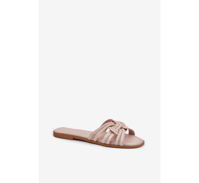 Dámské Plážové Sandály S Pásky Béžové model 21689705 - Boto Dámské Plážové Sandály S Pásky Béžové model 21689705 - Boto