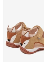 Kožené Dětské Sandály S  Béžové model 22031675 - Bartek S.A.