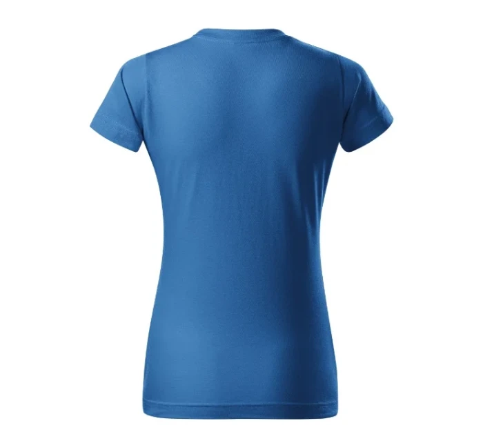 Basic tričko dámské azurově modrá Basic tričko dámské azurově modrá