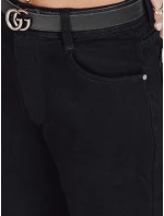 Dámské široké černé džíny FashionStreet UY2760