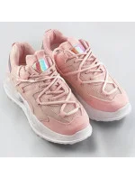 Růžové dámské sneakersy se dvojitými model 17229021 - C'M Paris Růžové dámské sneakersy se dvojitými model 17229021 - C'M Paris