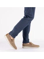 Skórzane męskie  brązowe model 22034143 - Rieker