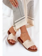 Dámské Pantofle Eko Kůže S Béžové model 21689348 - Boto Dámské Pantofle Eko Kůže S Béžové model 21689348 - Boto