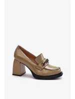 Lodičky na masivních podpatcích, zelené Terimene Lodičky na masivních podpatcích, zelené Terimene