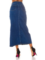 Sexy džínová sukně Musthave  modrá - In-Style Fashion