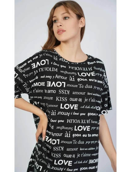 Dámská noční košile s krátkým rukávem model 16255327 - Vienetta