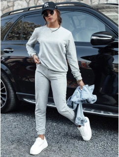 MILIAN dámská tepláková souprava světle šedá FashionStreet AY1103