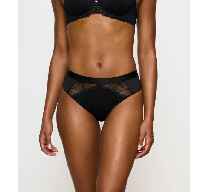 Dámské kalhotky Wild Azalea Florale Tai - BLACK - černé 0004 - TRIUMPH Dámské kalhotky Wild Azalea Florale Tai - BLACK - černé 0004 - TRIUMPH