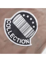 Tenká béžová dámská bunda s ozdobnou lemovkou model 18319662 - Miss TiTi Tenká béžová dámská bunda s ozdobnou lemovkou model 18319662 - Miss TiTi