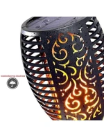 SOLÁRNÍ SVÍTILNA TANČÍCÍ PLAMENY 12X12X78CM 36 LED XXXL SOLÁRNÍ SVÍTILNA TANČÍCÍ PLAMENY 12X12X78CM 36 LED XXXL