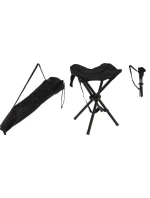 RYBÁŘSKÁ ŽIDLE TURISTICKÁ SKLÁDACÍ STOLIČKA REDCLIFFS 33X33X40CM ČERNÁ
