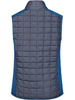 JN Dámská pletená hybridní vesta 02.0 royal melange/anthracite melange model 22489252 - Daiber JN Dámská pletená hybridní vesta 02.0 royal melange/anthracite melange model 22489252 - Daiber