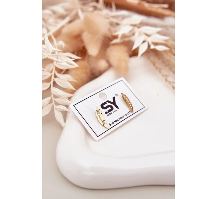 Náušnice Se Zirkony  Zlaté model 21772369 - Boto