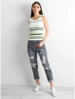 Dámský top AT TP 5038.28P bílý a zelený Dámský top AT TP 5038.28P bílý a zelený