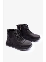 Dětské zateplené trekové boty Trapper Black Big Star
