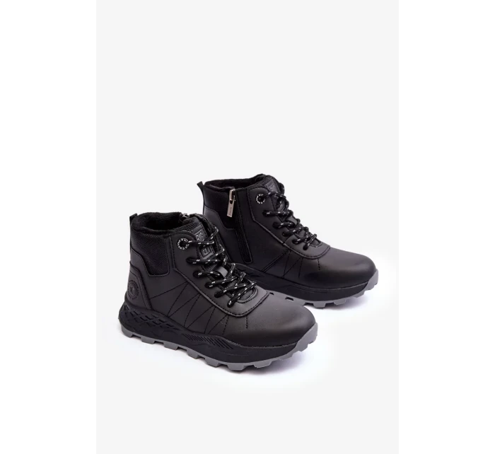 Dětské zateplené trekové boty Trapper Black Big Star