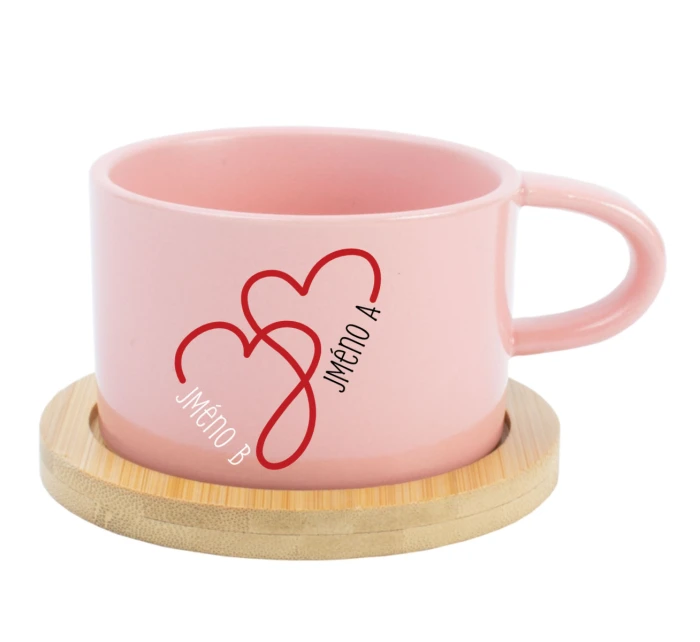 Keramický hrníček Makronka pro zamilované