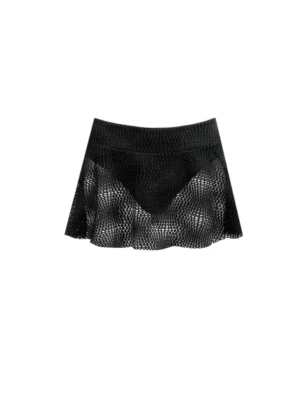 Dámská plážová sukně D98C-19 černá - Self Dámská plážová sukně D98C-19 černá - Self