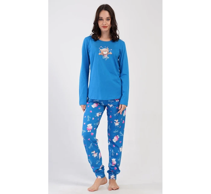 Dámské pyžamo dlouhé Méďa I love model 20848207 - Vienetta