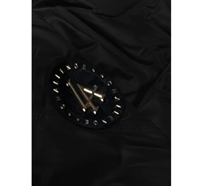 Černá tenká dámská bunda se stojáčkem model 20893377 - S'WEST