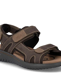 Skórzane męskie na brązowe model 22087208 - Rieker