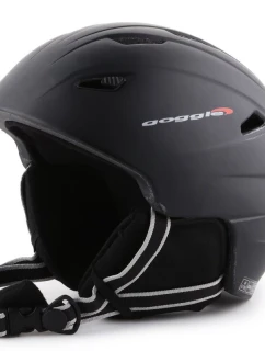 Lyžařská helma s brýlemi Black Matt S300-2