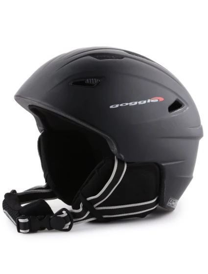 Lyžařská helma s brýlemi Black Matt S300-2