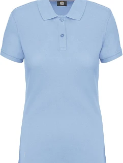 WK WK 275 Dámské pracovní piqué polo z těžké bavlny 20.W275 sky blue