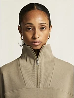 Frequent Hz Sweatshirt W Dámská mikina s 1/4 zipem model 22471728 taupe - Craft Corporate Frequent Hz Sweatshirt W Dámská mikina s 1/4 zipem model 22471728 taupe - Craft Corporate
