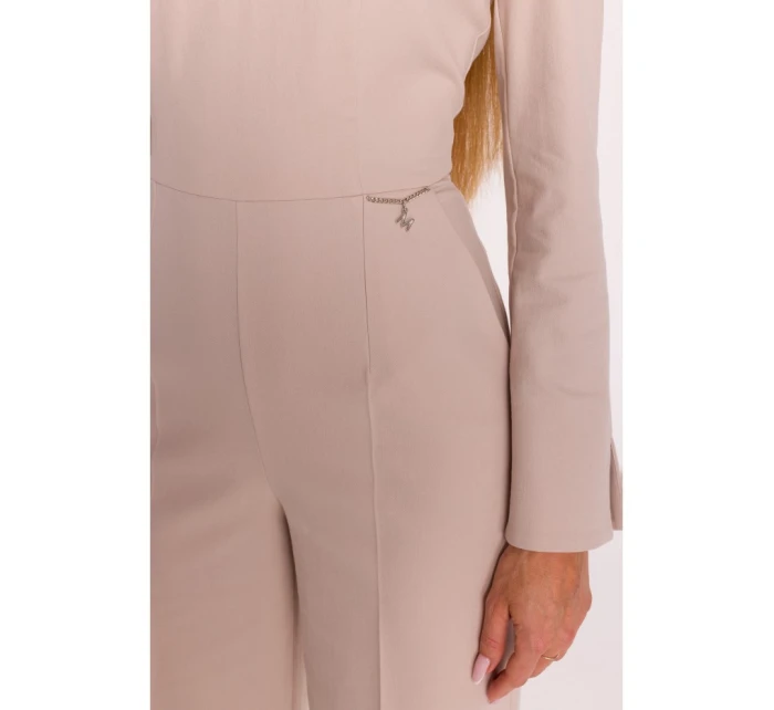 M883 Kombinéza džínového vzhledu - béžová