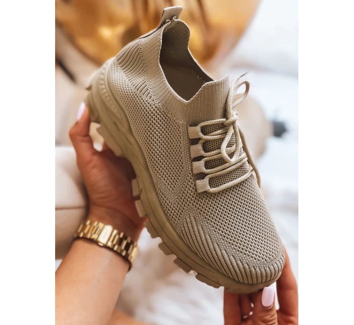 Dámské ponožkové tenisky STEEL THUNDER khaki FashionStreet ZY0345