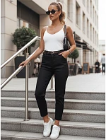 Spodnie damskie slim fit z paskiem czarne model 22278455 - FashionStreet Spodnie damskie slim fit z paskiem czarne model 22278455 - FashionStreet