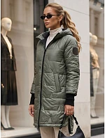 kurtka damska przejściowa z kapturem zielona model 22352960 - FashionStreet kurtka damska przejściowa z kapturem zielona model 22352960 - FashionStreet