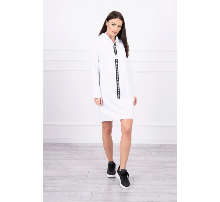 Šaty s kravatou bílé Šaty s kravatou bílé