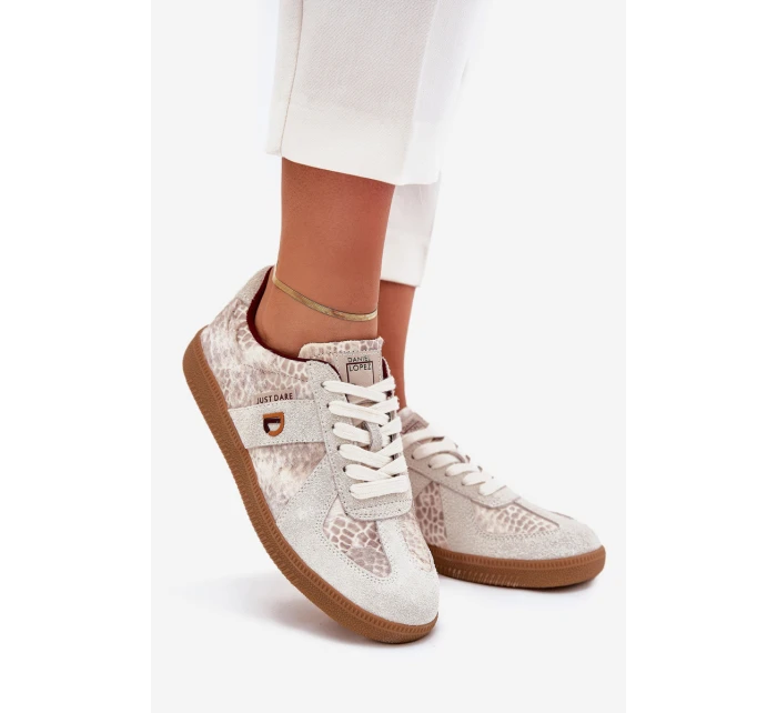 Dámské tenisky Daniel Lopez Just Dare SS2D4032 Zvířecí vzor Béžové Dámské tenisky Daniel Lopez Just Dare SS2D4032 Zvířecí vzor Béžové