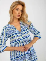 Dámské šaty model 18132732 tmavě modré - FPrice Dámské šaty model 18132732 tmavě modré - FPrice