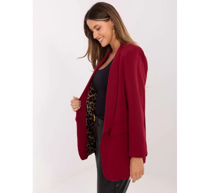 Marynarka DHJ MA  bordowy model 21421327 - FPrice