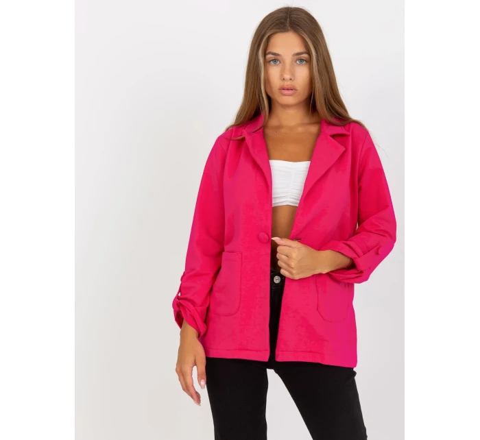 Dámský kabát RV MA 8071.19P fuchsiový