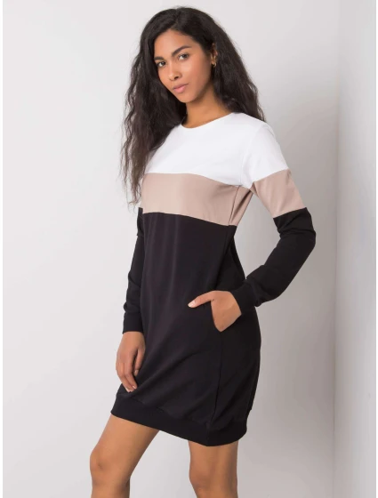 Šaty RV SK 5869.04 bílo-černé