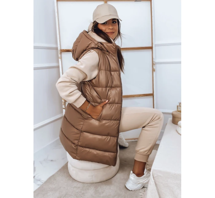 Dámská velbloudí vesta ARAS FashionStreet TY2852 Dámská velbloudí vesta ARAS FashionStreet TY2852