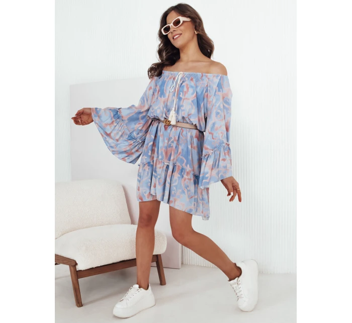 Španělské šaty FIONUALA modré FashionStreet EY2484