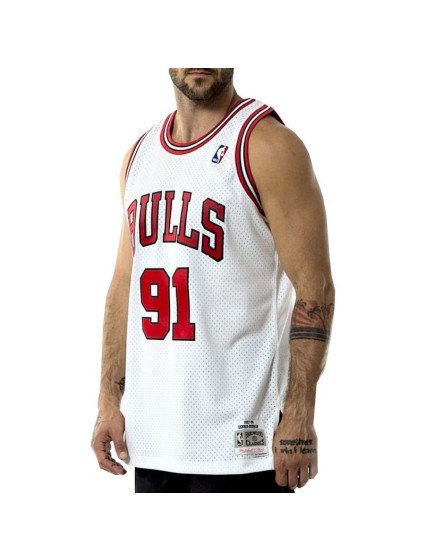 Mitchell & Ness Chicago Bulls NBA Swingman Jersey Bulls 97-98 Dennis Rodman M SMJYAC18079-CBUWHIT97DRDN pánské oblečení