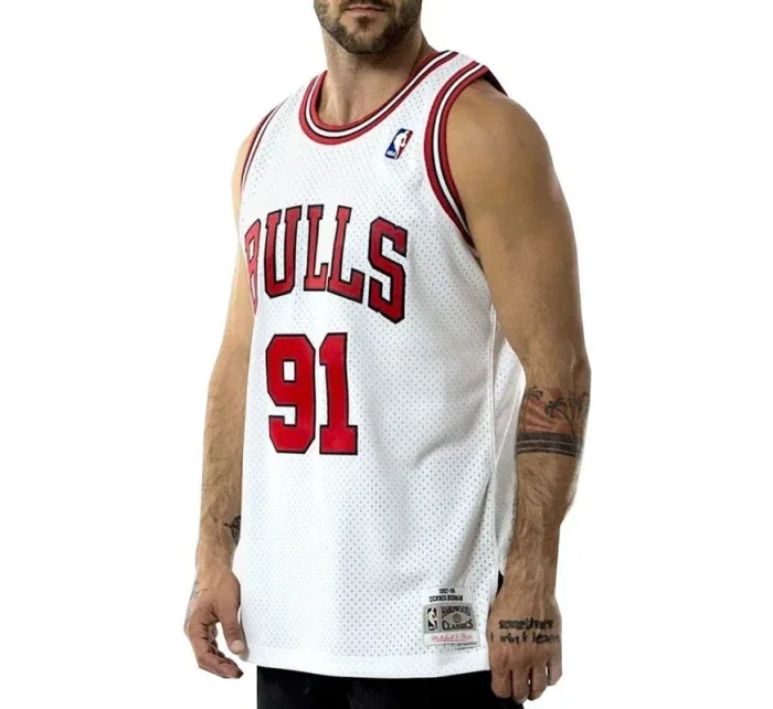 Mitchell & Ness Chicago Bulls NBA Swingman Jersey Bulls 97-98 Dennis Rodman M SMJYAC18079-CBUWHIT97DRDN pánské oblečení