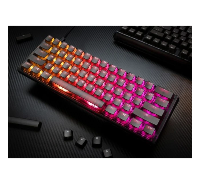 One 3 Aura Mini Gaming USB QWERTY klávesnice American model 21491825 Black - Ducky